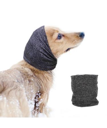 Pattepoint Dog Snood Dog Grooming Ear Muffs Noise Protection Dog Neck and Ears Warmer Headwear for Comfort Anxiety Relief and Calming Dog Ear Protectors Pet Cat Dog Hoodie Grey M M Grey - Buy Online on GoSupps.com