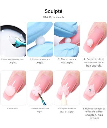 Nail Sculpting Gel 60ml Solid Gel for Nail Sculpture - Non-Sticky Manicure Design Creator for Women Modeling Sculpting Extension Painting Art - Buy Online on GoSupps.com