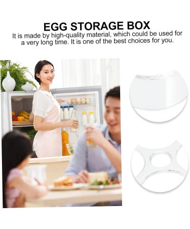 GLEAVI 3pcs Egg Storage Box Mustard Shelf Space Saving Egg Storage Refrigerator Egg Tray Household Egg Box Assorted Colorx3pcs 17.5x8.5x2cmx3pcs - Buy Online on GoSupps.com