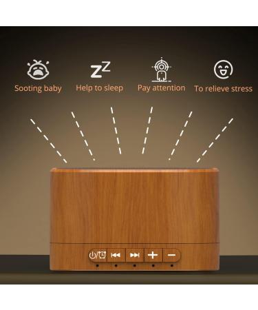 Magicteam White Noise Machine | 20 Non-Looping Natural Sounds | Memory Function | 32 Volume Levels | AC/USB Powered | Sleep Timer | Therapy for Baby, Kids, Adults - Wood - Buy Online on GoSupps.com