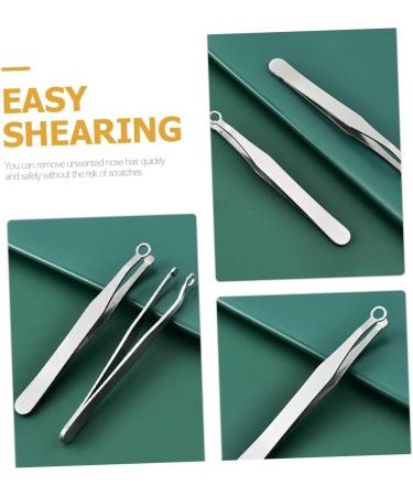 NOLITOY Precision Hair & Eyebrow Grooming Tool Set for Men - Stainless Steel Round Nose Scissors Trimmers & Tweezers - International Shipping Available - Buy Online on GoSupps.com