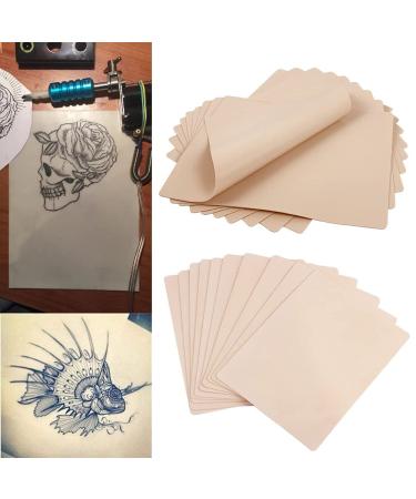 Emalla 10Pcs Tattoo Fake Skin 7.4x5.6 - Soft Silicone Practice Skins for Beginners | Microblading Tattoo Kit Accessory - Buy Online on GoSupps.com