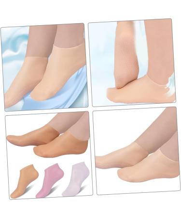 WOFASHPURET 3 Pairs moisturizing Socks Cracked Heel Socks Barefoot Scientist Foot Care Foot Socks Cracked Heel Repair moisturizing Gel Socks Lotion Socks Aloe Socks spa Miss Skin Friendly Sebs - Buy Online on GoSupps.com