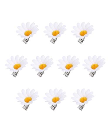 Frcolor Small G nsebl mchen hair clips flowers hair clips white sunflowers hair clips flower edge clip clamps for women and girls - Buy Online on GoSupps.com