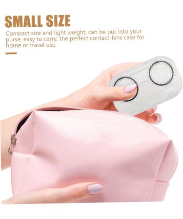 Solustre 16-Piece Contact Lens Container Cleaning Tools Set - Travel Storage with Clear Stand & Makeup Mirror - Bulk Available - Buy Online on GoSupps.com