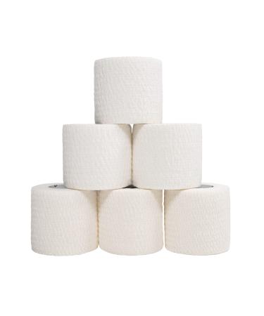 Oly Grip Weightlifting Tape, Stretch Sports Tape for Wrist and Hand Use, 6 Rolls, White