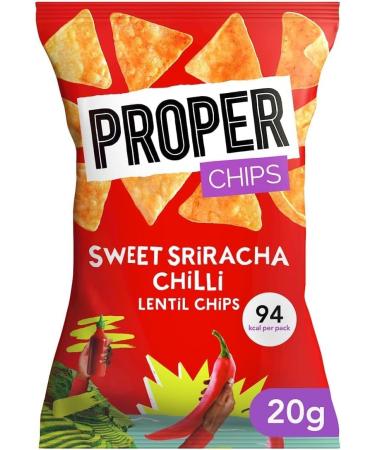 Properchips Sriracha Chilli 20g Bags (24x20g) - Buy Online on GoSupps.com