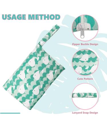 CHEERYMAGIC Wet Dry Bag Waterproof Organiser for Baby Items - White Whale Design - Buy Online on GoSupps.com