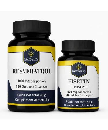 Synergie Long vit Cellulaire Pack Duo M tabolisme & Mitochondries R sveratrol + Fisetin. Test Sans additifs OGM ni Allerg nes.