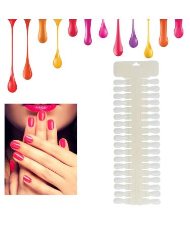 Nail Gel Display Cards - 36 Double-Sided Tips for Color Training & Display | Natural Color Nail Tip Cards - Buy Online on GoSupps.com