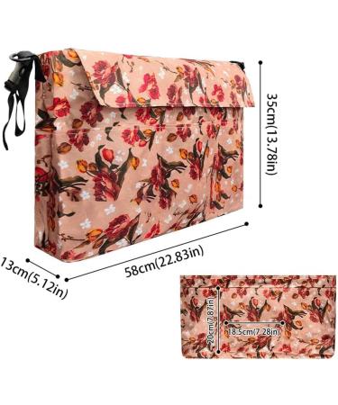 Tovmekdjn Wheelchair Bag Printed Wheelchair Bag Polyester Cloth Bag Electric Wheelchair Walker Accessory Bag Wheelchair Bag - Buy Online on GoSupps.com