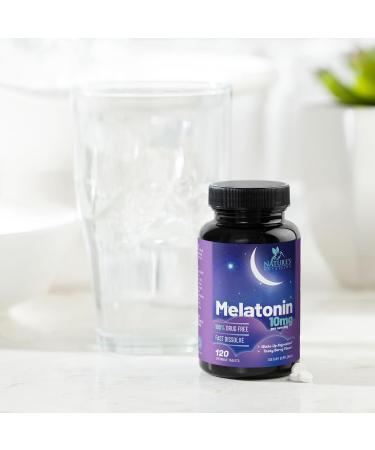 Melatonin Sleep Supplement 10mg - Maximum Strength 100% Drug Free Non-Habit Forming - Best Sleep Supplements for Adults Restful Sleep - Fast Dissolve Melatonin Berry Flavored - 120 Chewable Tablets 120 Count (Pack of 1) - Buy Online on GoSupps.com
