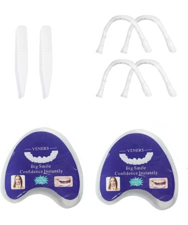 Flipped Warm Dentures - 2 Pairs of Cosmetic Veneers & Lightening False Teeth Set - Buy Online on GoSupps.com