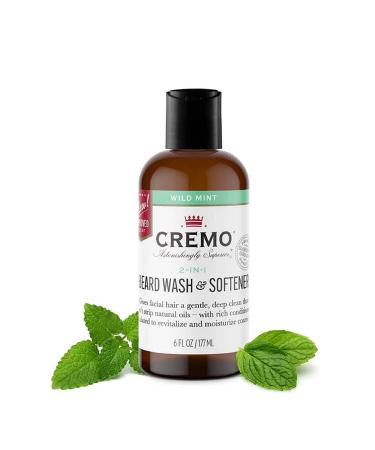 Cremo All-In-One Beard & Face Wash - Mint Blend 6 fl oz | Refreshing Cleanse for Men - Buy Online on GoSupps.com