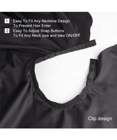 Xinchao Waterproof Hairdressing Cape - Durable Barber Cloak for Hair Styling & Cuts (Black 120x145cm) - Buy Online on GoSupps.com