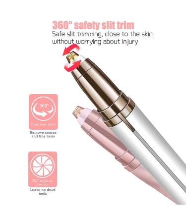 Precision Electric Eyebrow Trimmer for Women | Painless Portable Hair Removal for Eyebrows Lips & Nose - Buy Online on GoSupps.com