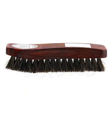 Shoe Brush 1pc Professional Wooden Handle Horse Hair Bristle Boot Shoes Shine Buffing Brush Brush Chocolate