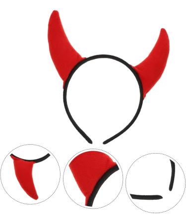 ABOOFAN Horn Headband Halloween Headbands for Women Halloween Horns Headband Cow Horn Headdress Devil Costume for Women Ladies Devil Costume Devil Cosplay Costume Plastic Props Photo Child - Buy Online on GoSupps.com