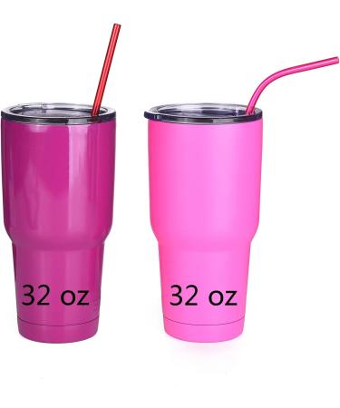 ALINK Reusable Rainbow Colored Plastic Straws - Set of 8 | 10.5 Long Replacement Straws for YETI/RTIC Tumblers | Includes Cleaning Brush - Buy Online on GoSupps.com