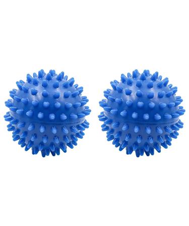 NUZAMAS 2 Pack Massage Balls Trigger Point Ball Foot Massager Spiked Roller Pressure Point Massage Tool for Sore Muscles Blue