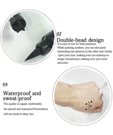 GXFCAI 1Pc Black Stamp Pen Boxed Waterproof Sweatproof Seal Beauty For Women Eyes P2P0 Cosmetics Love 1 Count Pack of 1 - Buy Online on GoSupps.com