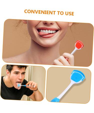 Iwowhero 2-St Tongue Cleaning Brush | Professional Multifunctional Tongue Scraper Tool for Optimal Oral Hygiene - Buy Online on GoSupps.com