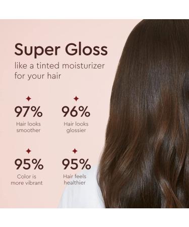 Glaze Super Color Conditioning Gloss 6.4fl.oz - Award-Winning Hair Gloss & Dye | Semi-Permanent, No Mix Hair Mask | Blazing Brown | 2-3 Treatments - Buy Online on GoSupps.com