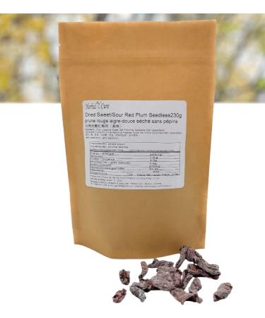 Herbal Cure - Plum Seedless Sweet Sour Dried Red Plum 230g - Product of Taiwan - Buy Online on GoSupps.com