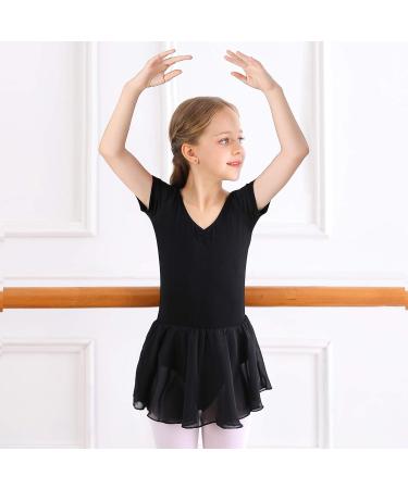 Bezioner Girls Ballet Dance Dress Leotards Skirts - Black, X-Large | Toddler Dance Costumes Outfit - Buy Online on GoSupps.com