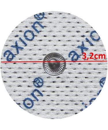 16 Small axion electrodes Compatible with SANITAS & BEURER Devices - Round 32 mm - TENS & EMS Pads for electrostimulation Machines - 3.5mm snap Button - Buy Online on GoSupps.com