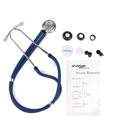 HONSUN Dual Head Stethoscope - Sprague Rappaport with Convertible Bell for Doctors, Nurses, Medical Students (Blue) - Buy Online on GoSupps.com