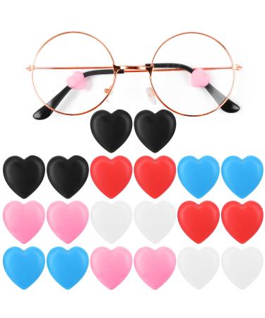 10 pairs of glasses bracking Silicone anti -slip glasses brick cover colorful love glasses holder soft anti -slip glasses holders for children adult myopic grooves sunglasses reading glasses - Buy Online on GoSupps.com