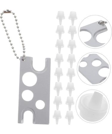 BIUDECO 1 Set Grafting Eyelash Tool Grafting Eyelash Accessories Eyelash Glue Tips Opener for Roller Ball Beer Bottle Opener Lash Glue Replacement Plugs Metal Flat Extension Glue - Buy Online on GoSupps.com