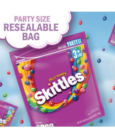 SKITTLES Wild Berry Candy - 50-Ounce Party Size Pouch - Buy Online on GoSupps.com