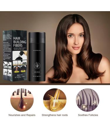 Hair Building Fibers & Waterproof Eyebrow Contour Stick - Thickening Powder for Thinning Hair - Dark Brown (0.99 oz) - Ideal for Men & Women - Buy Online on GoSupps.com