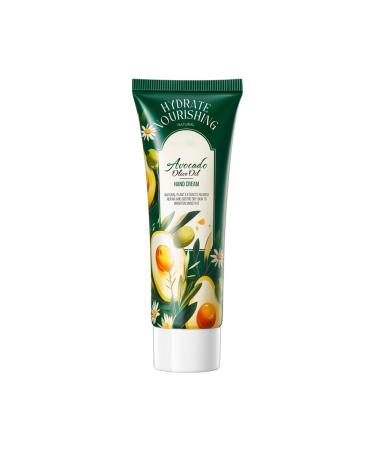 Hand Cream Intense Repair – Mini Hand Cream, Dry Hand Cream, Repair Hand Cream, Hand Cream, Avocado Hand Cream, Camellia (80 ml, Avocado)