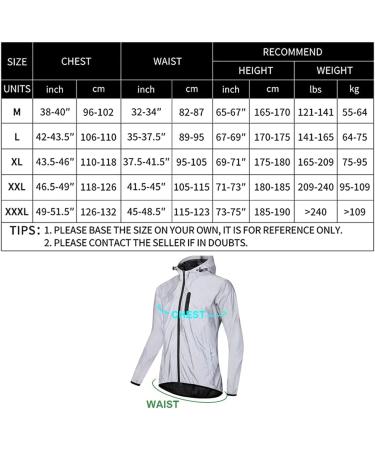 Agolu Women's Reflective Bicycle Jacket & Men's Waterproof Windproof Bike Jacket - XXL for Cycling & Hiking - Buy Online on GoSupps.com