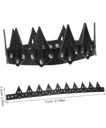 LIFKOME Tiara Crown Halloween Decor Party Photo Prop Party Cosplay Props Pu One Size Black - Buy Online on GoSupps.com