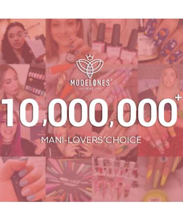 Modelones 12Pcs Dip Powder Nail Kit Valentine's Day Set - Red White Glitters Dipping Powder System with Base & Top Coat Activator - French Nail Art Manicure Tools - Buy Online on GoSupps.com