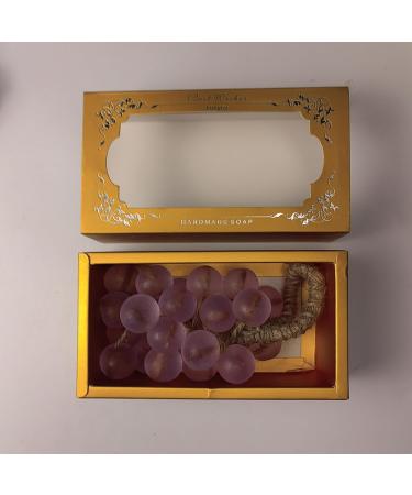  G n rique Handmade Soap Decorative Bar with Realistic Grape Scent Fruit-Shaped Soap | For Face Hands Body Bathroom Shower and Travel - Buy Online on GoSupps.com