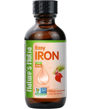 Nature's Nutra Easy Iron Premium Liquid for Kids | Ferrochel Anemia Support | Non-GMO & Kosher | 2 Fl. Oz - Buy Online on GoSupps.com