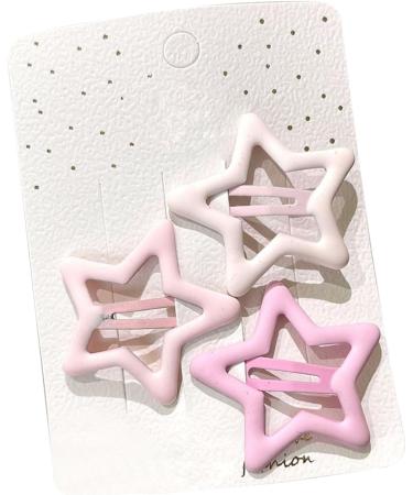 Star Hair Clips 3 Piece Hollow Star Hair Clips Women Hair Accessories for Thin Hair for Girl (Roseate) - Buy Online on GoSupps.com