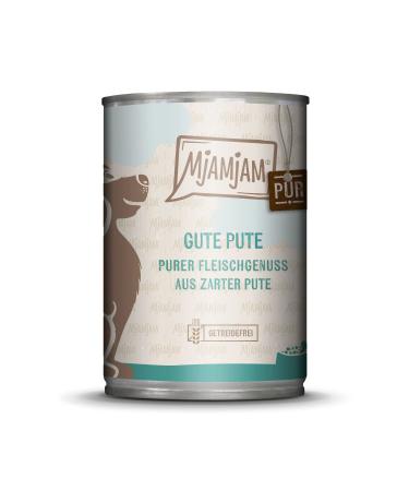 MjAMjAM - Premium Wet Dog Food - Pure Good Turkey 1 Pack (1 x 400 g) Grain Free with Extra Meat