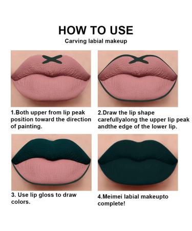 EVPCT 2Pcs Matte Dark Green Lipstick and Lip Liner Gloss Makeup Set - Long Lasting 24H Matte Liquid Lipstick with Lip Liner for Original 24 Hour Wear - 0.21 Fl Oz (Pack of 2) - Buy Online on GoSupps.com