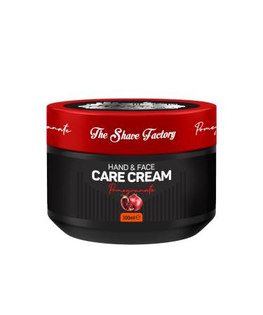The Shave Factory Pomgranate Hand and Face Cream 300ML - Moisturizing, Nourishes Dry Skin, Suitable for Daily Use. Fast Absorbing, For Hands and Face. Skin Care