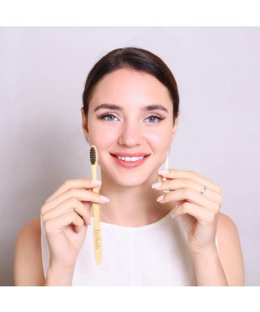 Isshah Biodegradable Bamboo Handle Interdental Brushes - Size 2 (0.5mm) - 40 Count - Buy Online on GoSupps.com