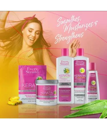 Every Strand Keratin Repairing Shampoo - 13.5 Fl Oz | Nourish & Strengthen Hair | International Shipping Available - Buy Online on GoSupps.com