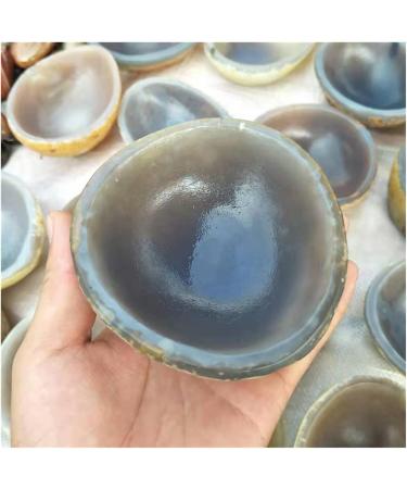 Natural Sphere 1pc Large Natural Hand Carved Agate Crystal Quartz Bowls 90mm-100mm for Home Decoration for Decoration Gift Decoration feng Shui. - Buy Online on GoSupps.com