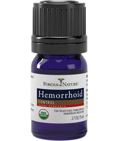 Forces of Nature Hemorrhoid Relief - Organic Extra Strength, Fast Pain Relief, Non-GMO, 5ml - Buy Online on GoSupps.com