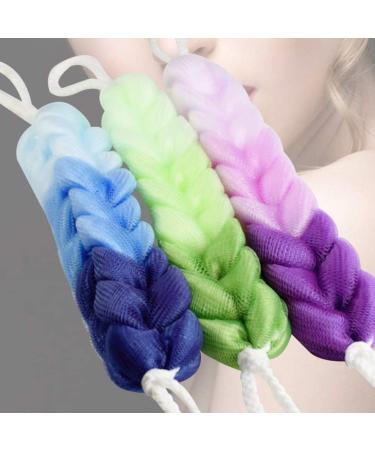 Healifty Long Bath Pouf Back Scrubber 3PCS | Shower Mesh Sponge with Rope Handles for Men and Women - Buy Online on GoSupps.com